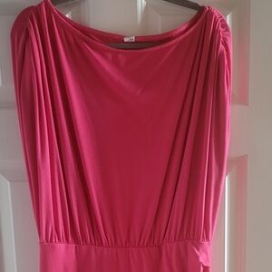 Chic Asymmetrical Pink Dress